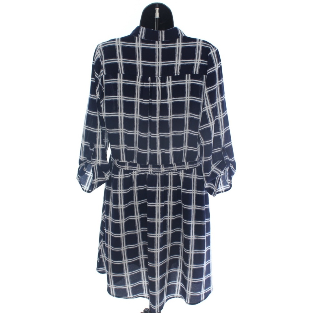 Always Indigo Shirt Dress w/ Waist Buckle - Picture 3 of 4